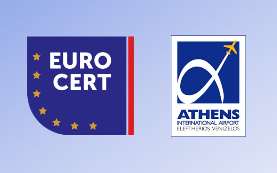 Με τη σφραγίδα της EUROCERT οι περιβαλλοντικές επιδόσεις του Διεθνούς Αερολιμένα Αθηνών (ΔΑΑ)