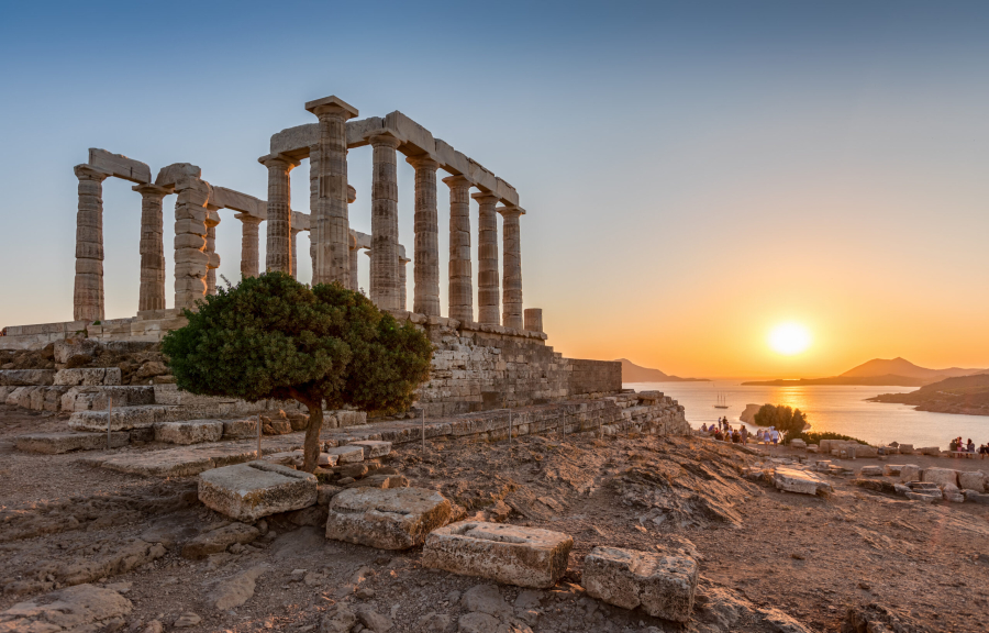 Το έργο του νέου φωτισμού του ναού του Ποσειδώνα στο Σούνιο θα εγκαινιάσει ο Πρωθυπουργός στις 16/9