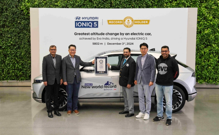 Το Hyundai IONIQ 5 στα GUINNESS WORLD RECORDS καταγράφοντας υψομετρική διαφορά 5.802 μέτρων