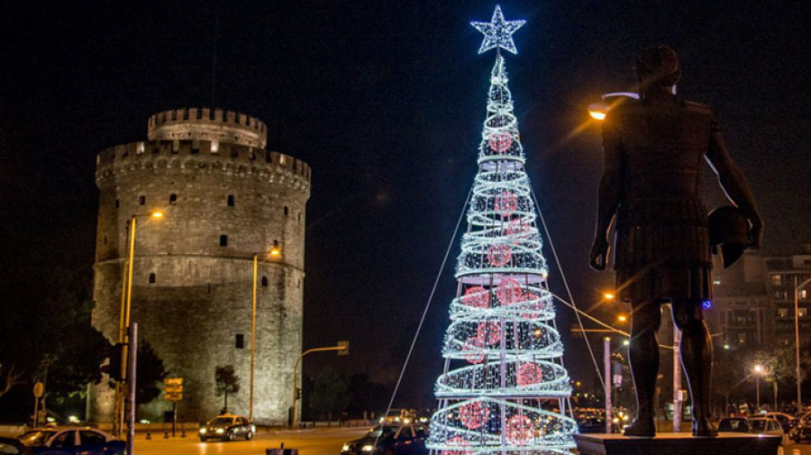 Θεσσαλονίκη: Με ένα εντυπωσιακό θέαμα φωτός θα «ντυθεί» τα πρώτα λεπτά του 2025 ο Λευκός Πύργος