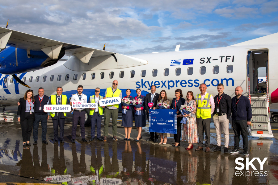 H SKY express εγκαινιάζει τις απευθείας πτήσεις Αθήνα - Τίρανα