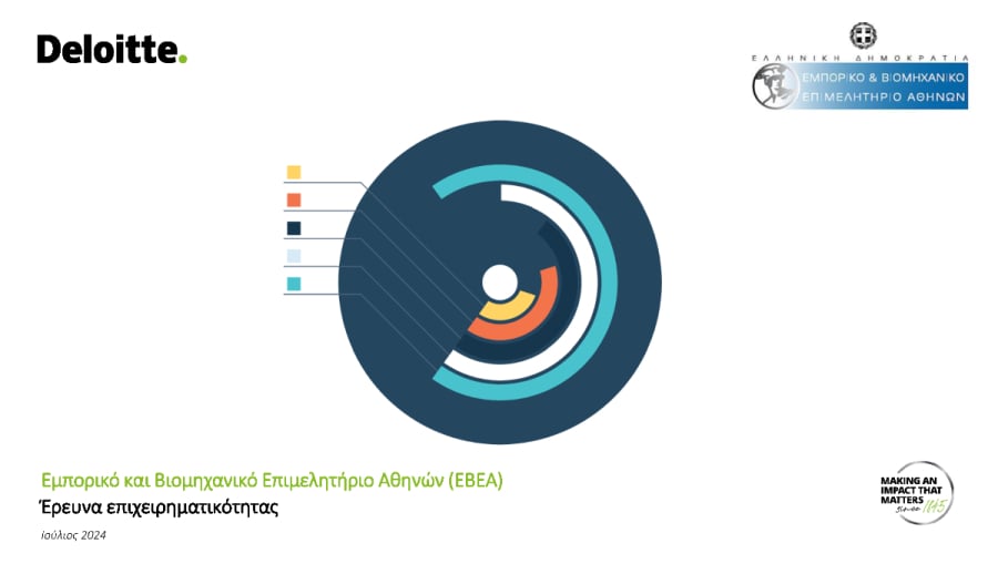 ΕΒΕΑ - Deloitte: Υλοποιήθηκε η έρευνα «Παλμός ελληνικής επιχειρηματικότητας»